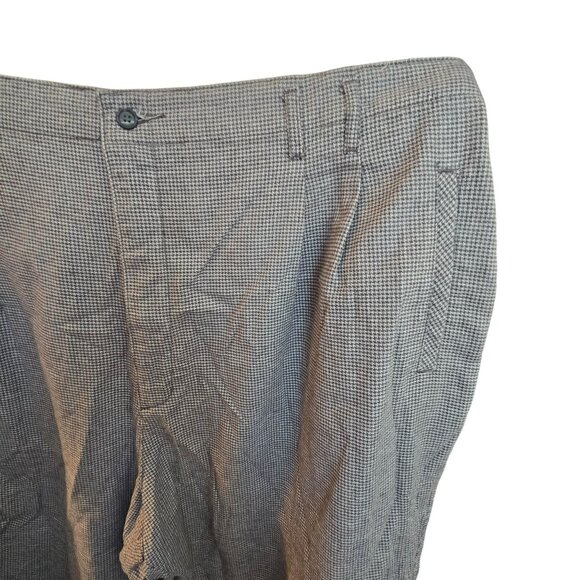 Dockers Womans Pants Plaid Grey Black Houndstooth Pleated Size 26 JJ3855 - Picture 6 of 8